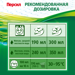 Стиральный порошок для белого белья ПЕРСИЛ Свежесть от ВЕРНЕЛЬ, автомат, 4,5кг