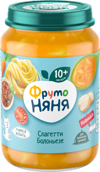 Консервы ФРУТОНЯНЯ Спагетти Болоньезе, с 10 месяцев, 190г