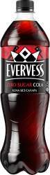 Напиток EVERVESS Cola Zero Sugar Кола без сахара газированный, 1л