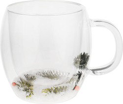 Изображение товара Кружка HOMECLUB Snow с двойной стенкой, стекло, 300мл, Арт. DWGT-1