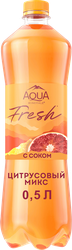 Изображение товара Вода питьевая AQUA MINERALE Juicy Цитрус газированная, 0.5л