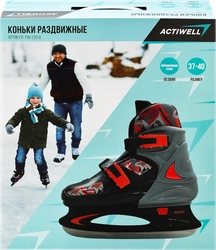 Коньки раздвижные ACTIWELL р. 37–40, цвета в ассортименте, Арт. PW-229-B