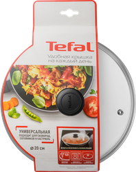 Крышка TEFAL Cocoon с паровыпуском, стекло, 20см Арт. 4197720