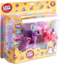 Набор игровой LOLA FUN Пони – 2шт, с аксессуарами, 14 предметов, Арт. 63815 A-B