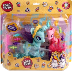 Набор игровой LOLA FUN Пони – 2шт, с аксессуарами, 14 предметов, Арт. 63815 A-B