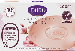 Изображение товара Мыло DURU CrystalL Hydro Pure Sakura Лепестки сакуры, 106г