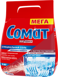 Изображение товара Соль для посудомоечной машины СОМАТ, 3кг