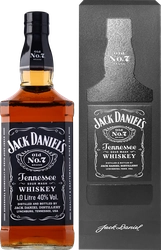 Виски JACK DANIEL'S Tennessee whiskey зерновой 40%, п/у, 1л