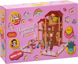 Набор игровой LOLA FUN Собери домик для куколки, со световыми эффектами, 94 предмета, Арт. 2204Z0283