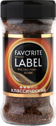 Кофе растворимый FAVORITE LABEL сублимированный, 75г