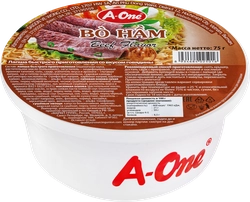 Лапша A-ONE со вкусом говядины, 75г