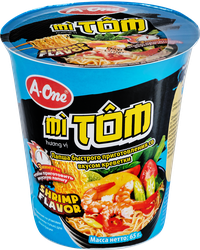 Изображение товара Лапша A-ONE со вкусом креветок, 65г