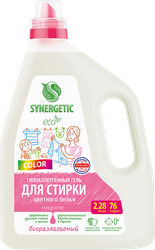 Изображение товара Гель для стирки SYNERGETIC Color биоразлагаемый концентрированный, 2,28л