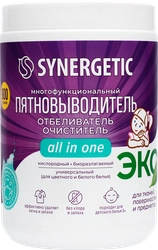 Отбеливатель-пятновыводитель для тканей и поверхностей SYNERGETIC кислородный, 900г