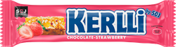 Изображение товара Батончик злаковый SOJ Kerlli с клубникой, в молочном шоколаде, 50г