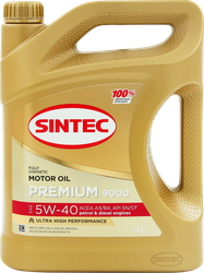 Масло моторное SINTEC Premium 9000 5W–40 A3/B4, 4л