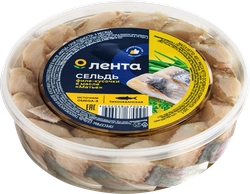 Сельдь ЛЕНТА Матье, филе-кусочки в масле, 400г