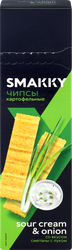 Чипсы картофельные SMAKKY со вкусом сметаны с луком, 100г