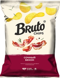 Чипсы картофельные BRUTO со вкусом бекона, 120г