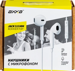 Стереогарнитура AXXA AW-01, белый, Арт. 4063