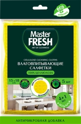 Салфетки MASTER FRESH Эко 15x18см, spontex, 5шт