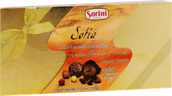 Конфеты SORINI Sofia из молочного шоколада с ореховой начинкой и хрустящими хлопьями, 270г