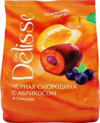 Конфеты DELISSE Черная смородина с абрикосом, 200г