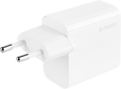 Устройство зарядное сетевое DEPPA USB-C+USB A, PD 3.0, QC 3.0, 20W, белый, Арт. 11398