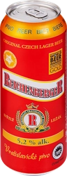 Пиво светлое REICHENBERGER Svetly Lezak фильтрованное пастеризованное 5,2%, 0.5л