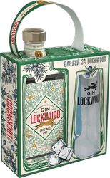 Джин GIN LOCKWOOD Original Dry 40%, с бокалом, 0,5л