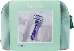 Набор подарочный женский VENUS Gil Swirl Бритва с 1 сменной кассетой и косметичка