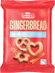 Изображение товара Пряники LAMBERTZ Фигурные глазированные молочным шоколадом, 400г