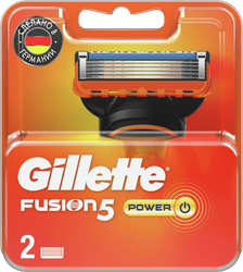 Изображение товара Кассеты сменные для бритья GILLETTE Fusion Power, 2шт
