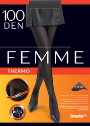 Колготки женские INWIN Femme Thermo 100 den mocca 3