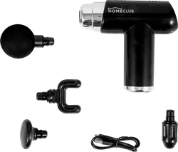 Изображение товара Массажер перкуссионный HOMECLUB 4 насадки, 6 скоростей, Арт. D3973-1