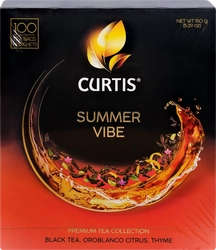 Чай черный CURTIS Summer Vibe c чабрецом, мятой и ароматом цитрусовых,  100пак