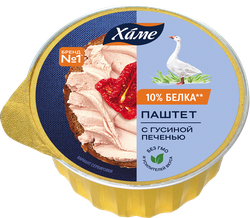 Изображение товара Паштет ХАМЕ с гусиной печенью, 75г