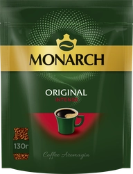 Кофе растворимый MONARCH Original Intense натуральный сублимированный, 130г