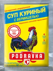 Суп PODRAVKA Куриный с вермишелью, 62г