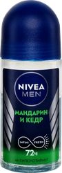 Дезодорант-антиперспирант роликовый NIVEA Men Мандарин и кедр, 50мл