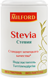 Изображение товара Подсластитель MILFORD с экстрактом стевии, в таблетках 370шт, 23г