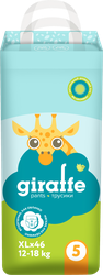 Изображение товара Подгузники-трусики LOVULAR Giraffe XL 12–18кг, 46шт