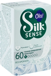 Прокладки ежедневные OLA! Silk sense Light тонкие стринг-мультиформ, 60шт