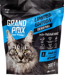 Изображение товара Корм сухой для кошек GRAND PRIX Limited Edition 6 видов рыб, 300г