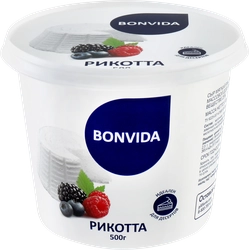 Сыр мягкий BONVIDA Рикотта 25%, без змж, 500г