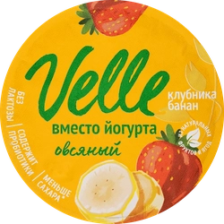 Продукт овсяный VELLE Клубника, банан, 130г