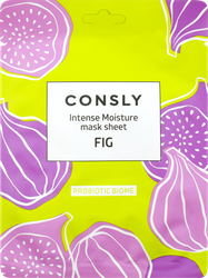 Изображение товара Маска для лица CONSLY с экстрактом инжира для нормальной, сухой, чувствительной кожи, тканевая, 25мл