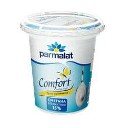 Изображение товара Сметана PARMALAT Comfort безлактозная 15%, без змж, 300г