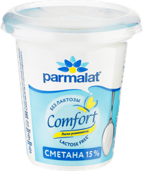 Изображение товара Сметана PARMALAT Comfort безлактозная 15%, без змж, 300г