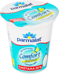 Изображение товара Сметана PARMALAT Comfort безлактозная 20%, без змж, 300г
